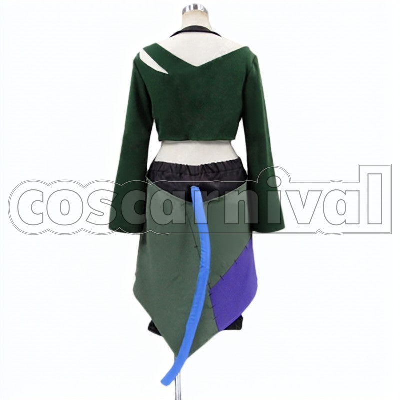 the Six Flowers hansu hanputi cosplay costume from Rokka: Braves of, back view