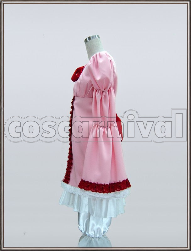 Hinaichigo cosplay costume from Rozen Maiden, side view