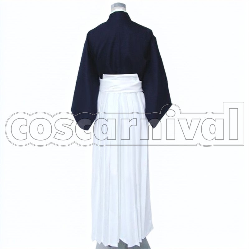 Himura Blue Outfit cosplay costume from Rurouni Kenshin Kenshin, back view
