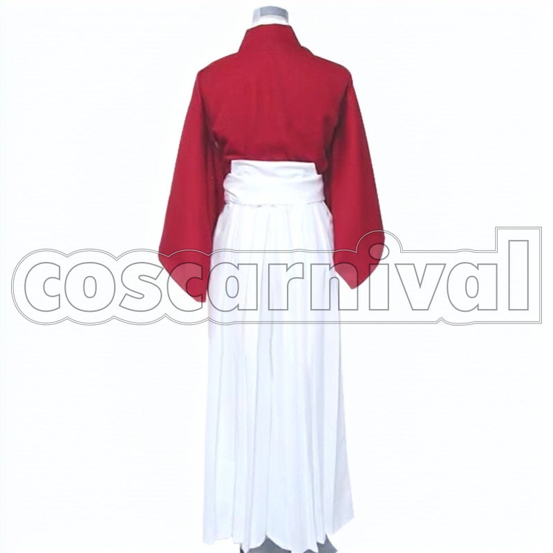 Himura Red Outfit cosplay costume from Rurouni Kenshin Kenshin, back view