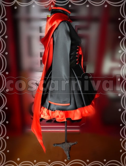 Ruby Rose Ruby Rose cosplay costume from RWBY, side view