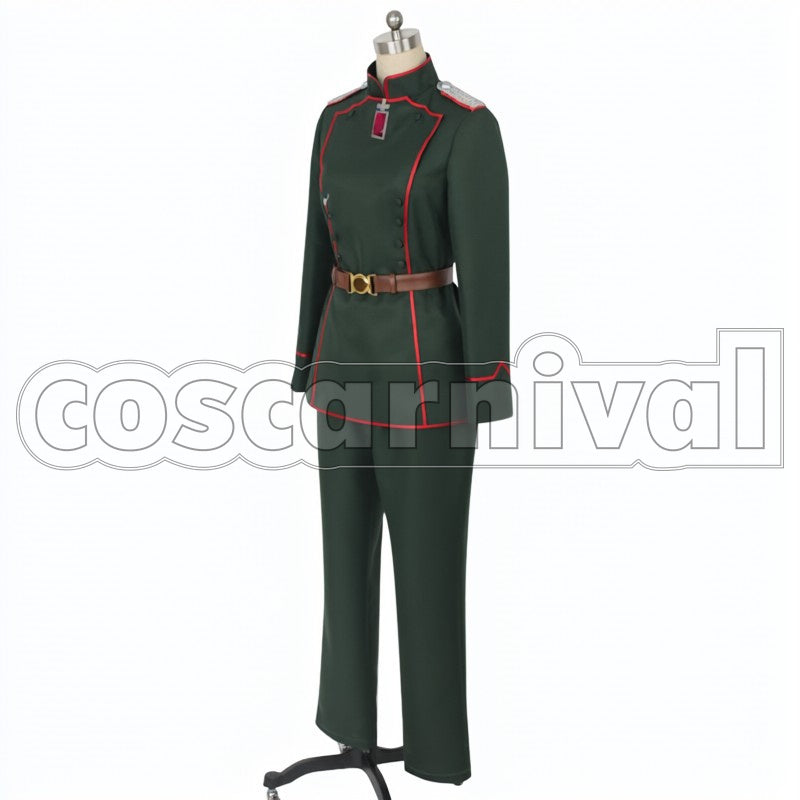 the Evil Viktoriya Visha cosplay costume from Saga of Tanya, side view 2