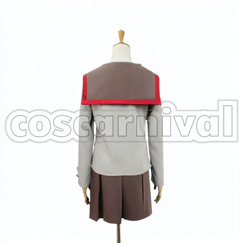 Hino cosplay costume from Sailor Moon Rei, back view