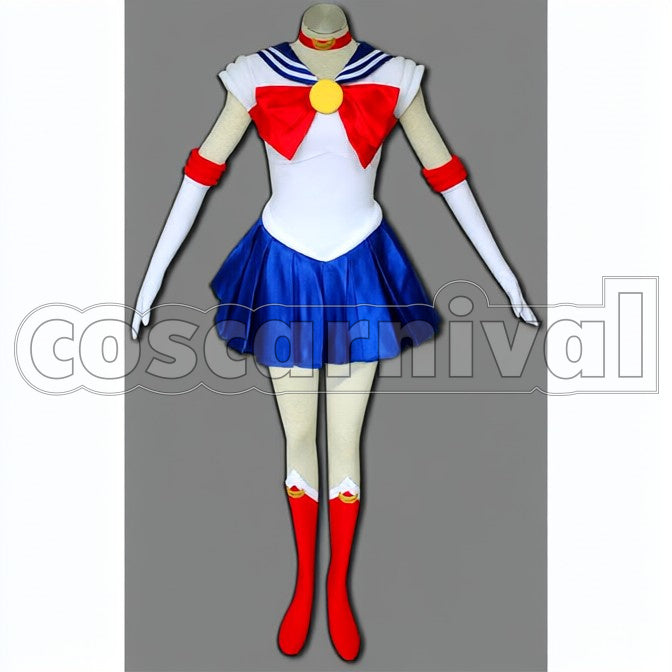 Usagi Tsukino cosplay costume from Sailor Moon, front view