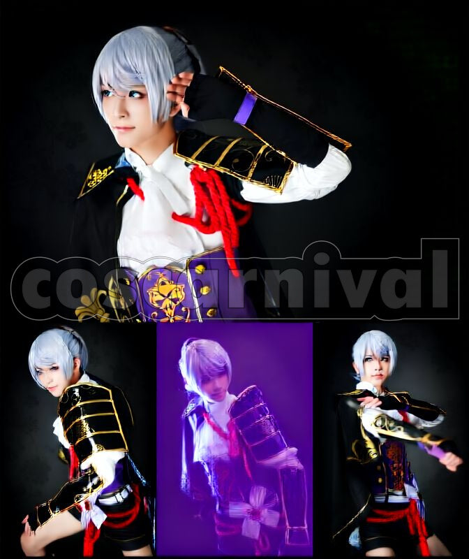 Blood Oda Army Mori Ranmaru Cosplay cosplay costume from Sengoku Night, front view 4