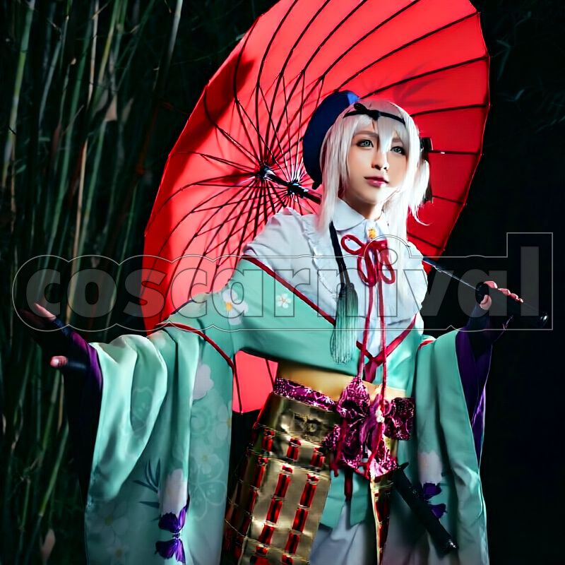 Blood Toyotomi Army Takenaka Hanbee Cosplay cosplay costume from Sengoku Night, front view 1