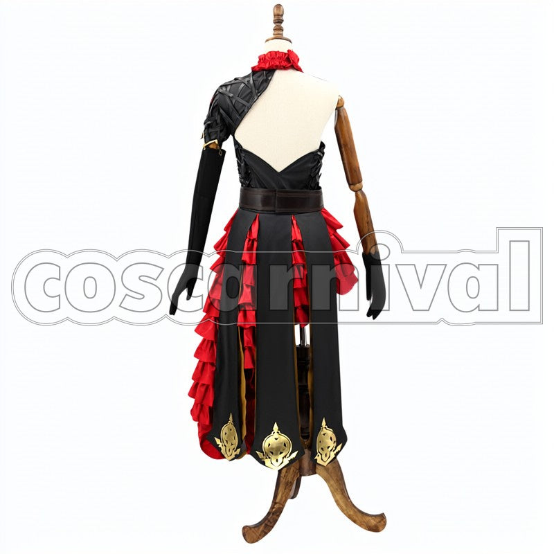 Villainy cosplay costume from SINoALICE Cinderella, back view