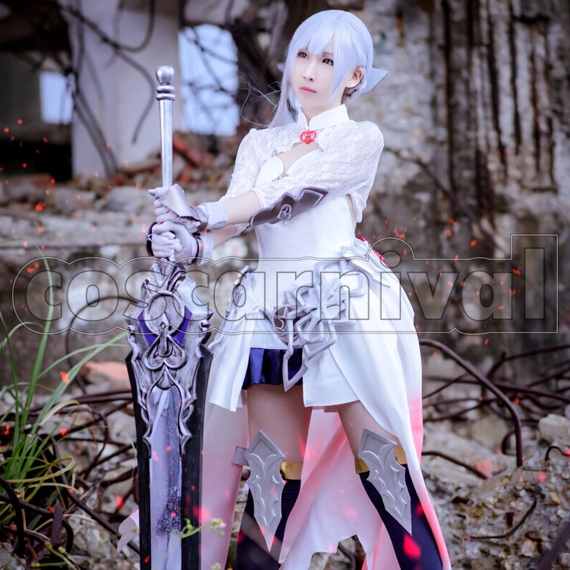 Justice cosplay costume from SINoALICE Snow White, front view 2