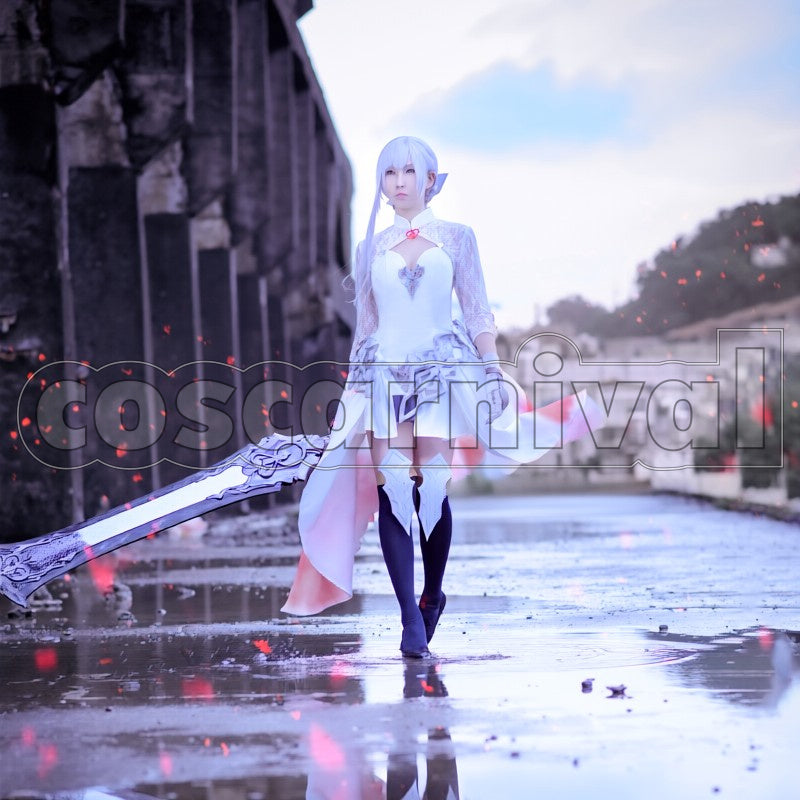 Justice cosplay costume from SINoALICE Snow White, front view 3