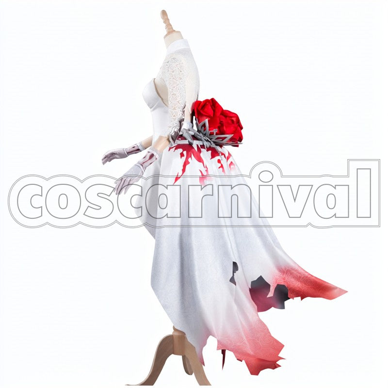 Justice cosplay costume from SINoALICE Snow White, side view