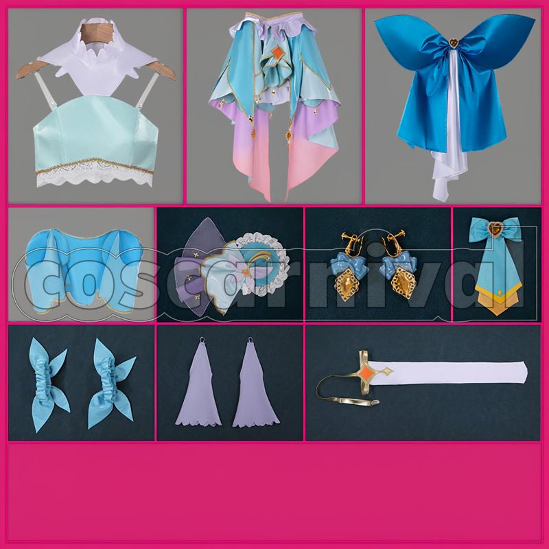 Precure! Cure Eclair Cosplay cosplay costume from Star Detective, set view