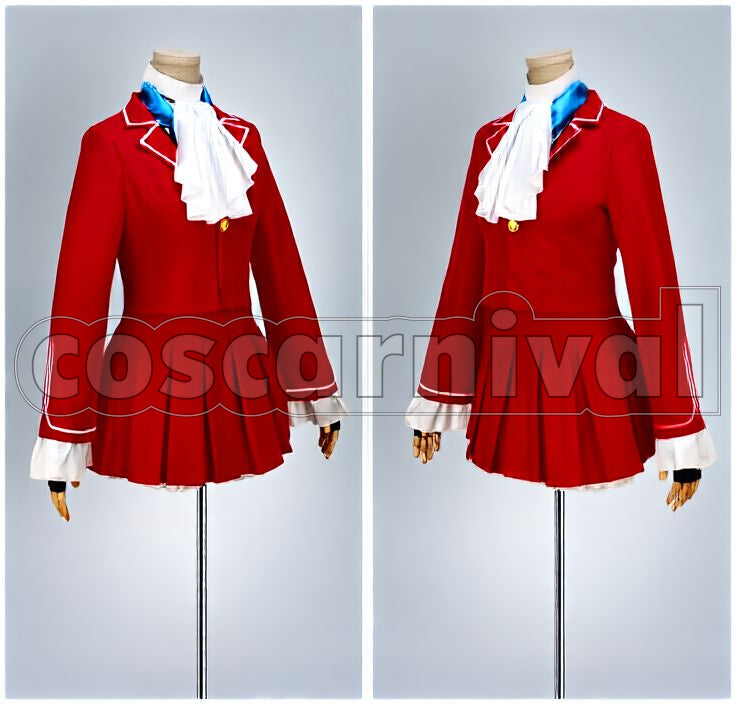 V Karin Kanzuki Cosplay cosplay costume from Street Fighter, front view 2