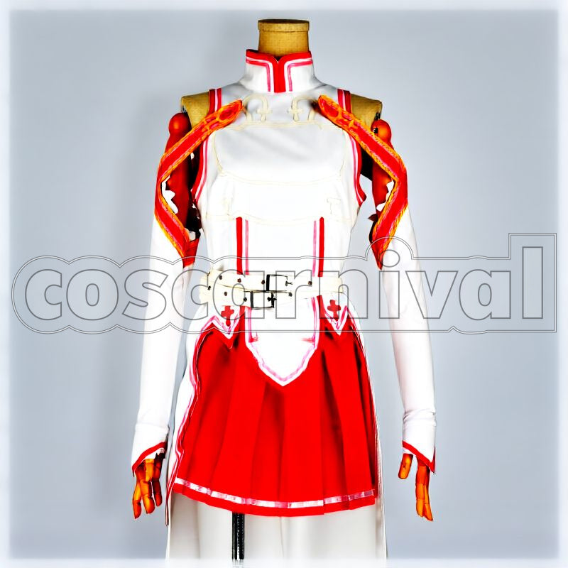 Online Asuna Cosplay cosplay costume from Sword Art, front view 1