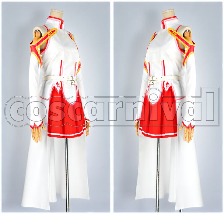 Online Asuna Cosplay cosplay costume from Sword Art, front view 2