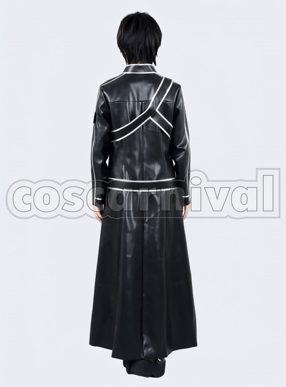 sao Kirito Kazuto Kirigaya Black cosplay costume from Sword Art Online, back view