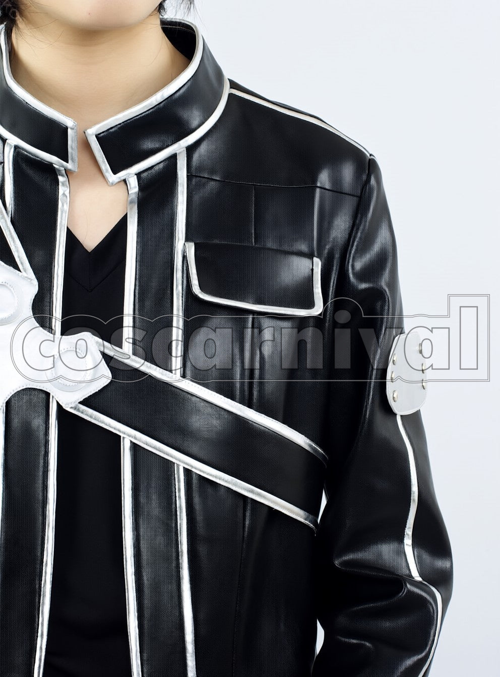 sao Kirito Kazuto Kirigaya Black cosplay costume from Sword Art Online, detail-2