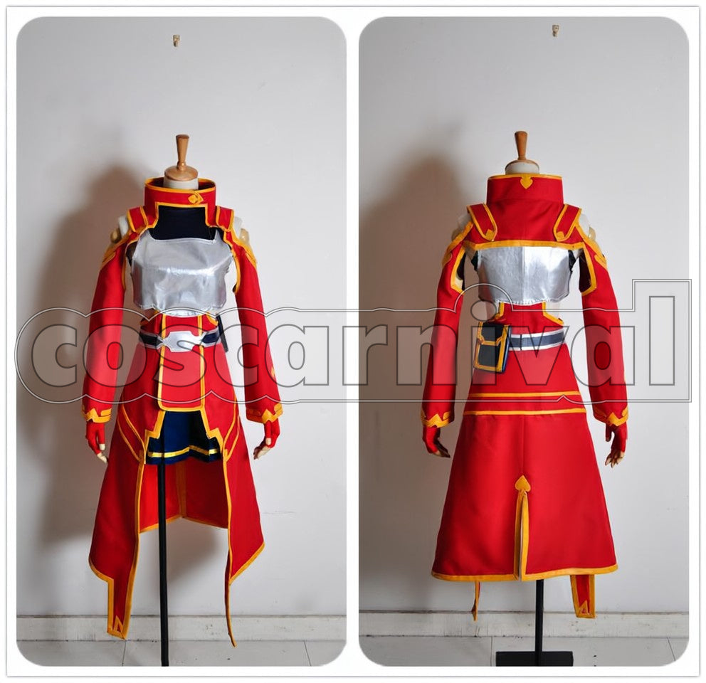 Silica cosplay costume from Sword Art Online, front view