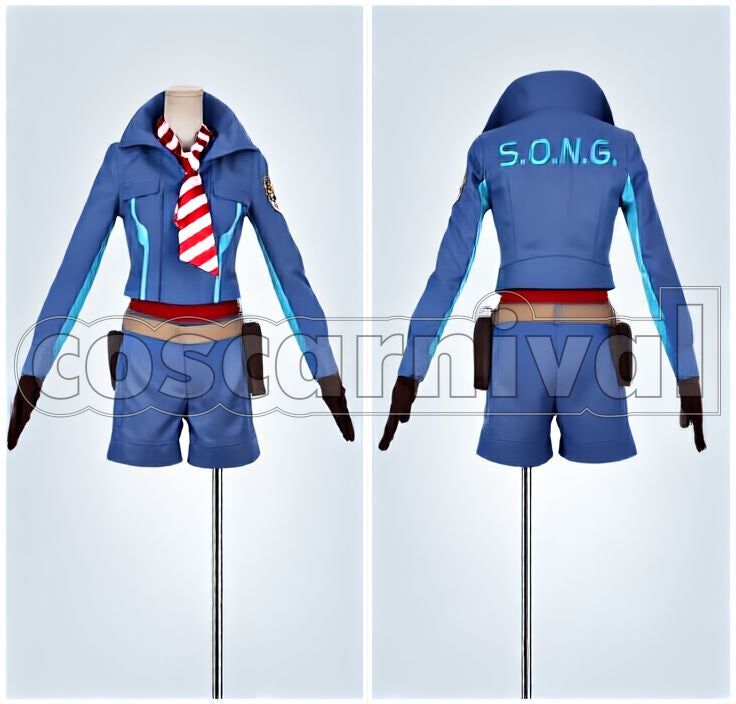 Chris Yukine S.O.N.G. Uniform Cosplay cosplay costume from Symphogear XV, detail-1