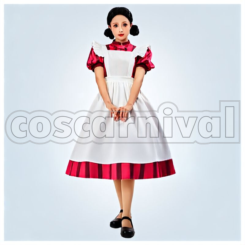 Boy and the Heron Himi Apron Dress Cosplay cosplay costume from The, front view 1
