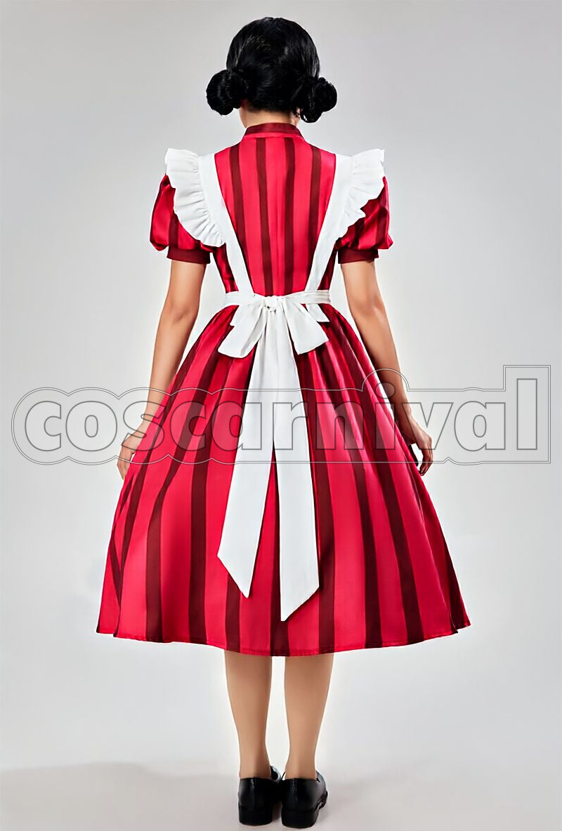 Boy and the Heron Himi Apron Dress Cosplay cosplay costume from The, back view