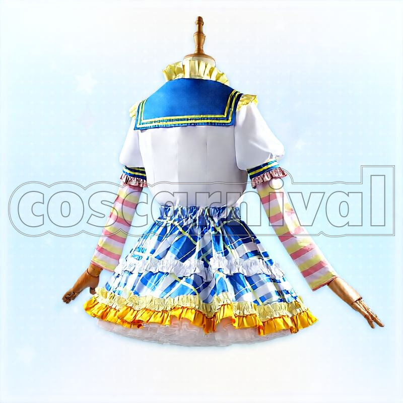 IDOLM@STER SHINY COLORS Rinze Morino Exciteen Collection Flowers Are Live Outfit Cosplay cosplay costume from THE, back view 2