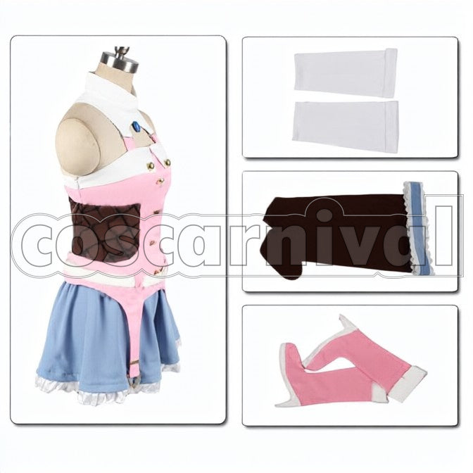 Yukiho Hagiwara cosplay costume from THE IDOLM STER, side view