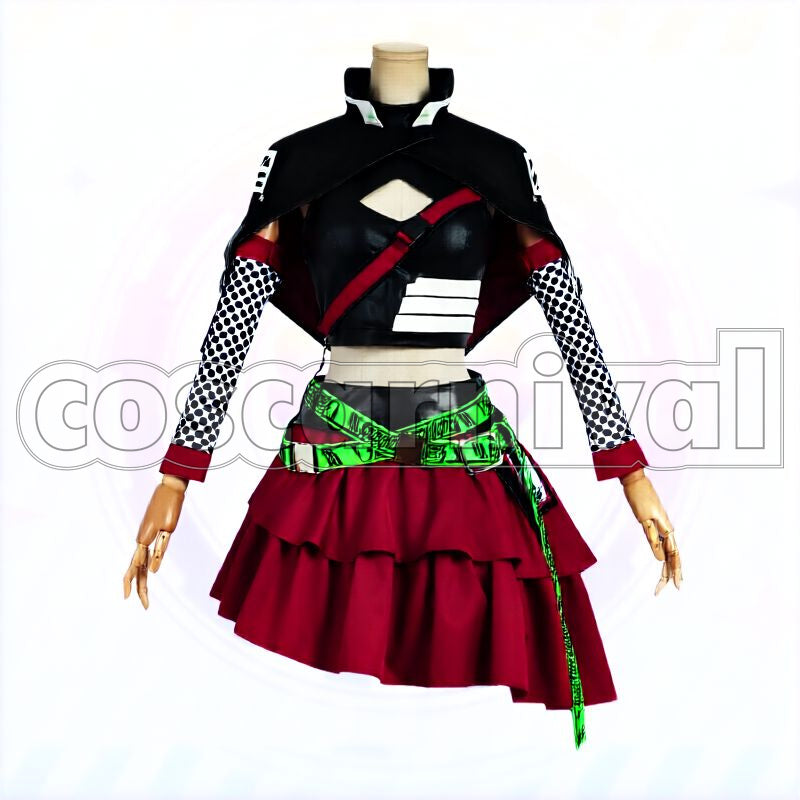 Idolmaster Shiny Colors Fuyuko Mayuzumi Neon Light Romancer Cosplay cosplay costume from The, front view 2