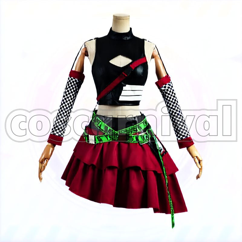 Idolmaster Shiny Colors Fuyuko Mayuzumi Neon Light Romancer Cosplay cosplay costume from The, front view 5