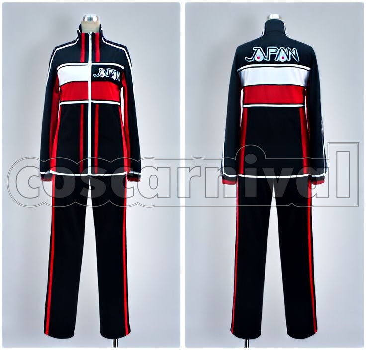 Prince of Tennis U-17 Selection Black Jersey 2-Piece Set Cosplay cosplay costume from The, selection black jersey 2 piece set 23968 detail view 1