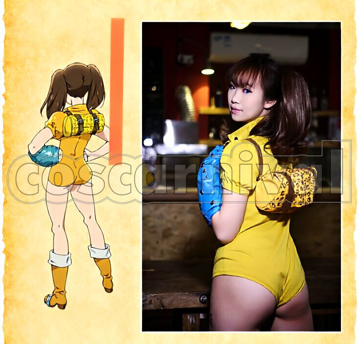 Seven Deadly Sins Diane Cosplay cosplay costume from The, back view