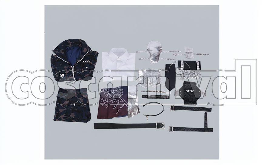 Thousand Noble Musketeers Modern Gun Hokusai Cosplay cosplay costume from The, set view