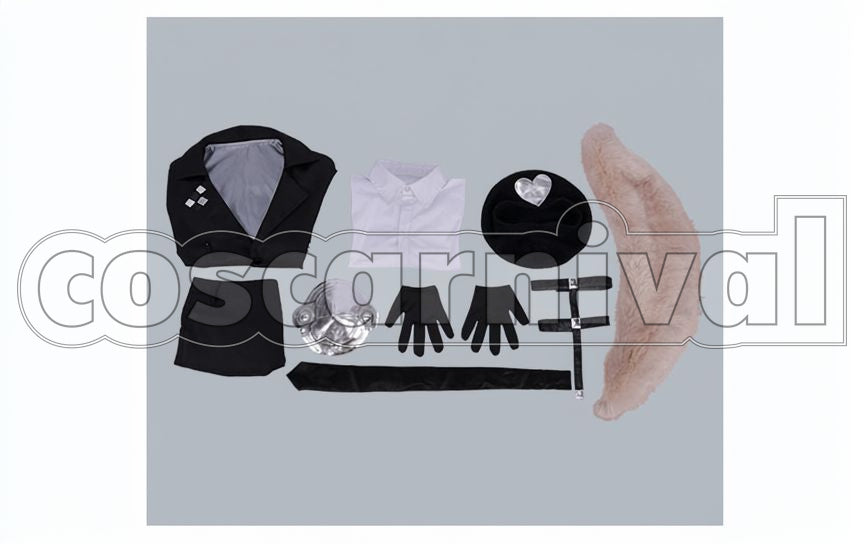 Thousand Noble Musketeers Modern Gun Kyuruchu Cosplay cosplay costume from The, set view
