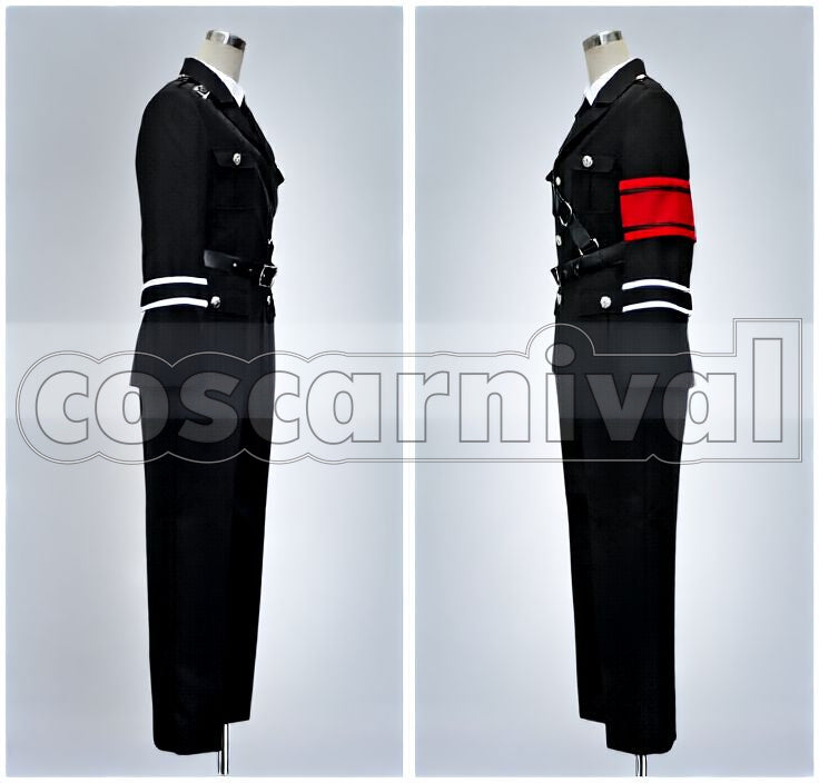 Chi Shiki Black Military Uniform Cosplay cosplay costume from Togainu no, detail-2