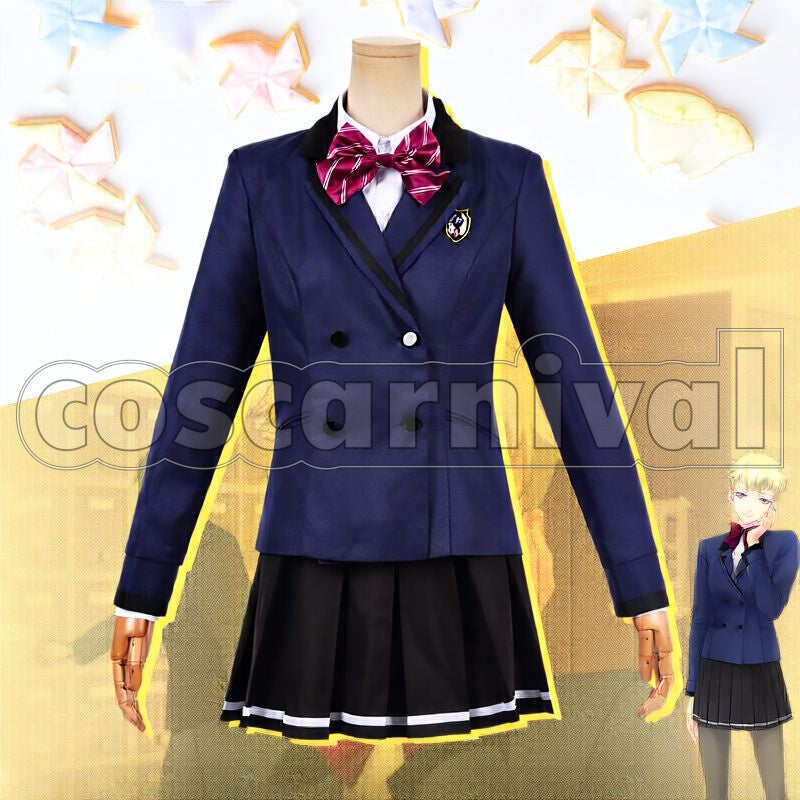 Girl's Side 4th Heart Michiru Hanatsubaki Habataki Academy Girls' School Uniform Cosplay cosplay costume from Tokimeki Memorial, front view 2