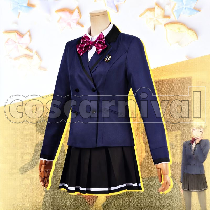 Girl's Side 4th Heart Michiru Hanatsubaki Habataki Academy Girls' School Uniform Cosplay cosplay costume from Tokimeki Memorial, front view 3