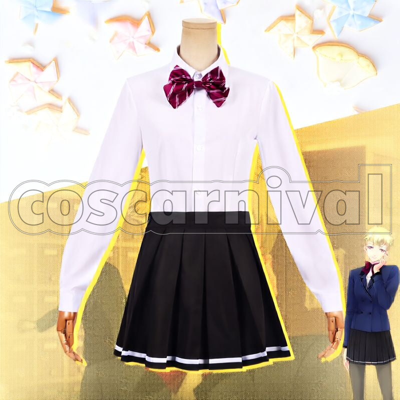Girl's Side 4th Heart Michiru Hanatsubaki Habataki Academy Girls' School Uniform Cosplay cosplay costume from Tokimeki Memorial, front view 4