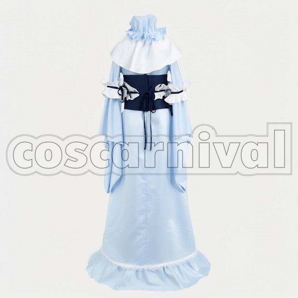 Yuyuko Saigyouji cosplay costume from Touhou Project, back view