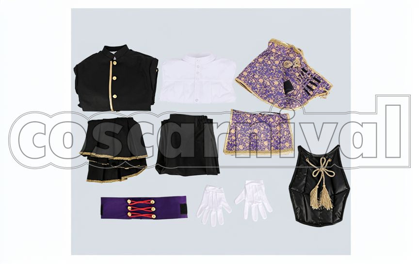 Heshikiri Hasebe Kiwame Cosplay cosplay costume from Touken Ranbu, set view