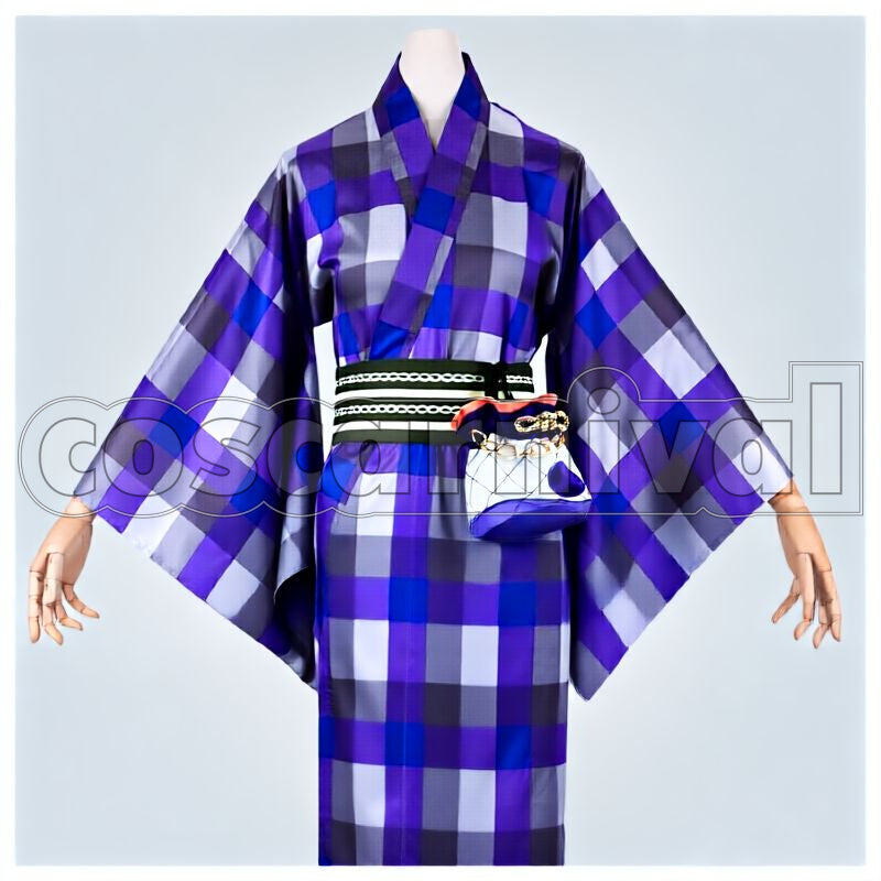 Light Version Gotou Toushirou Yukata Cosplay cosplay costume from Touken Ranbu, front view