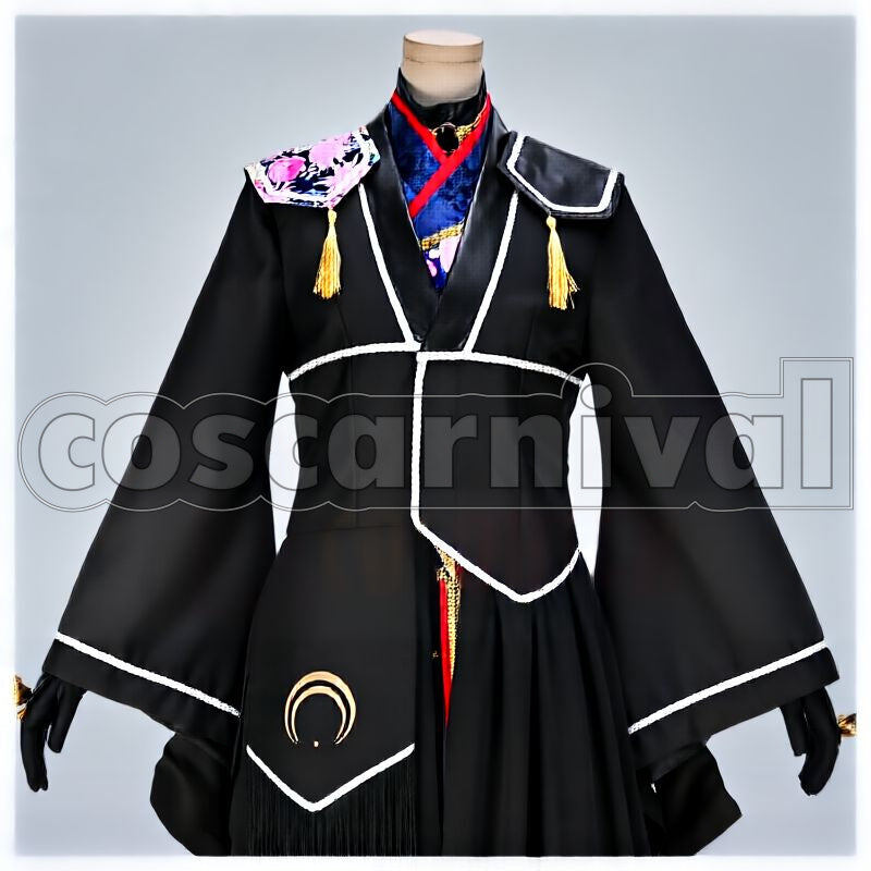 Atsukashiyama Ibun Mikazuki Munechika Cosplay cosplay costume from Touken Ranbu Musical, front view 1
