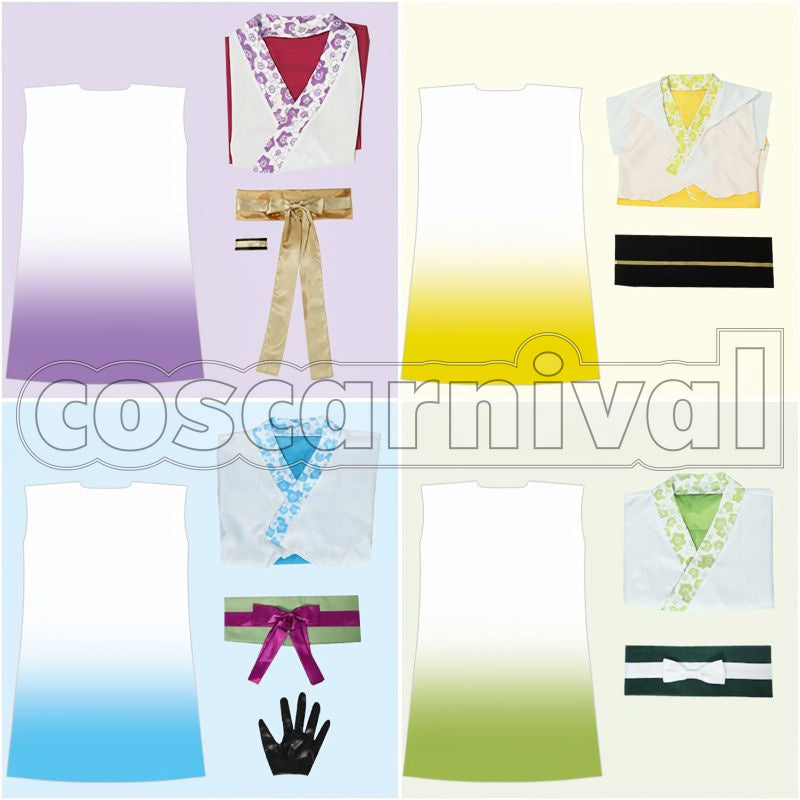 Shinken Ranbu Sai 2022 Festival Outfit Izuminokami Kanesada, Buzen Gou, Suishinshi Masahide, Matsui Gou, Murakumo Gou, Samidare Gou, Kuwana Gou, Kogitsunemaru Cosplay cosplay costume from Touken Ranbu Musical, festival outfit 21466 set view 5
