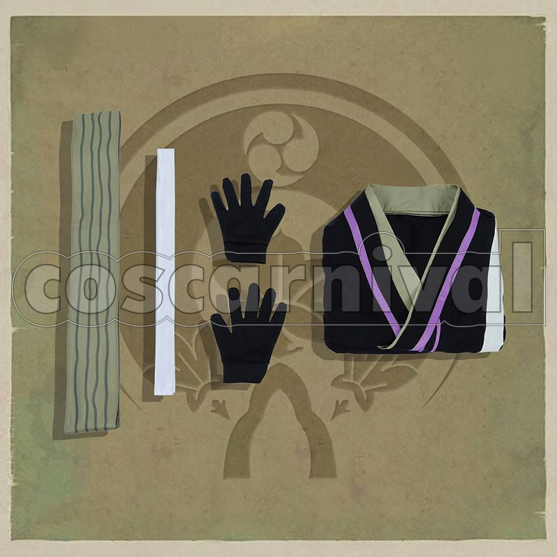 Tachi Hizamaru Light Version Cosplay cosplay costume from Touken Ranbu, set view