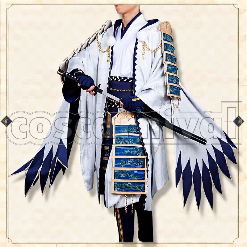 Tachi Tsurumaru Kuninaga Kiwame Cosplay cosplay costume from Touken Ranbu, front view 4