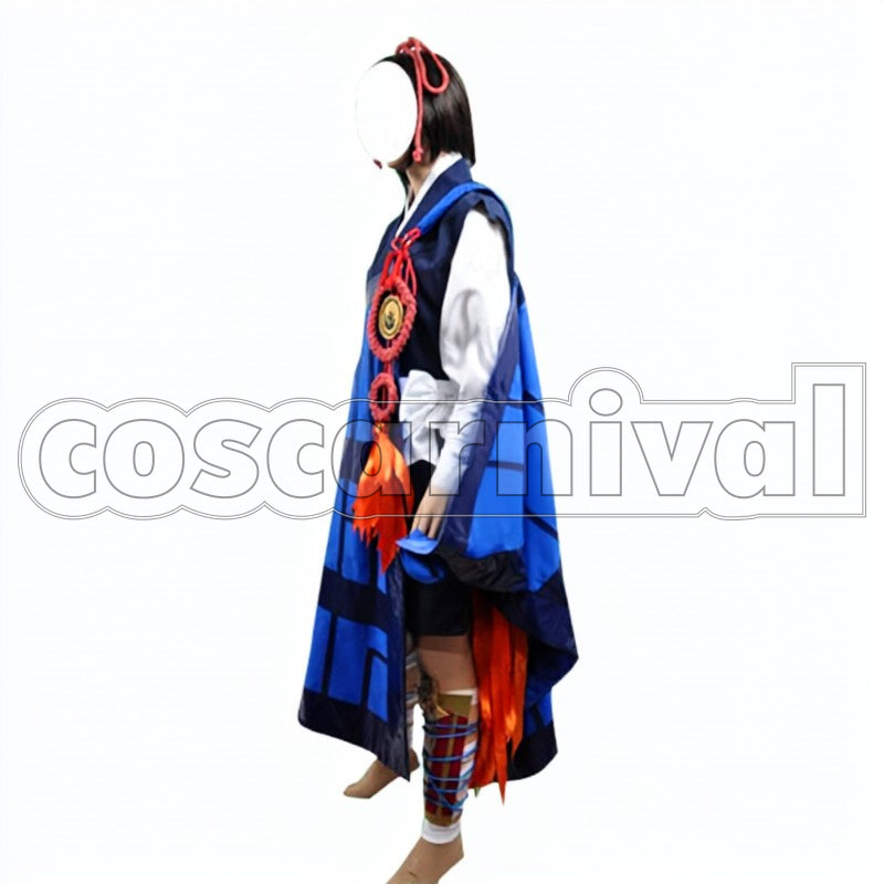 Warrior Sayo Samonji cosplay costume from Touken Ranbu Tantou, side view