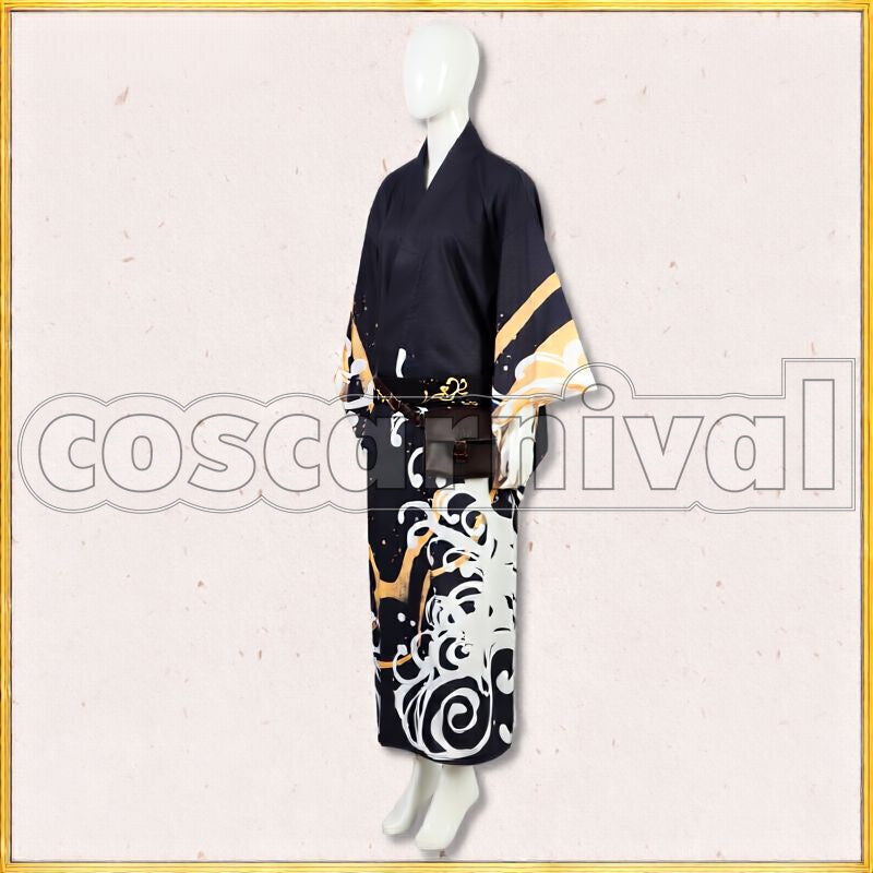 Uchigatana Mutsunokami Yoshiyuki Light Version Cosplay cosplay costume from Touken Ranbu, side view 1