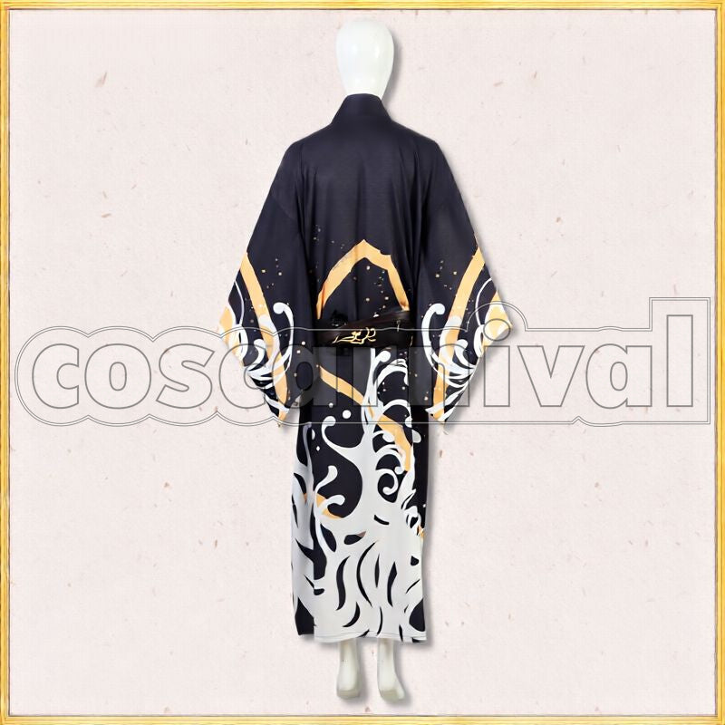 Uchigatana Mutsunokami Yoshiyuki Light Version Cosplay cosplay costume from Touken Ranbu, back view