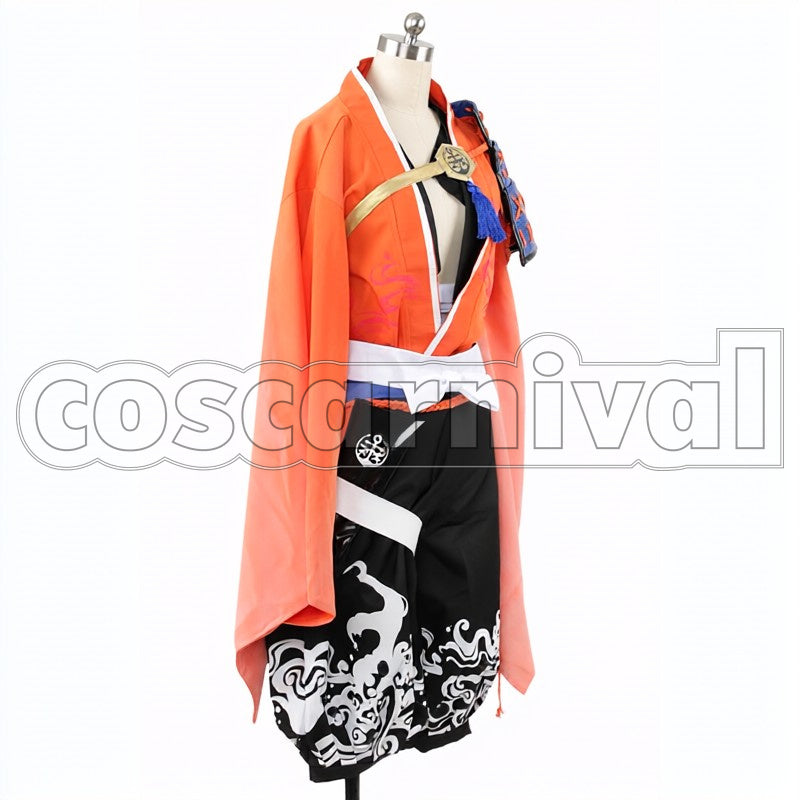Warrior Mutsunokami Yoshiyuki cosplay costume from Touken Ranbu Uchigatana, side view