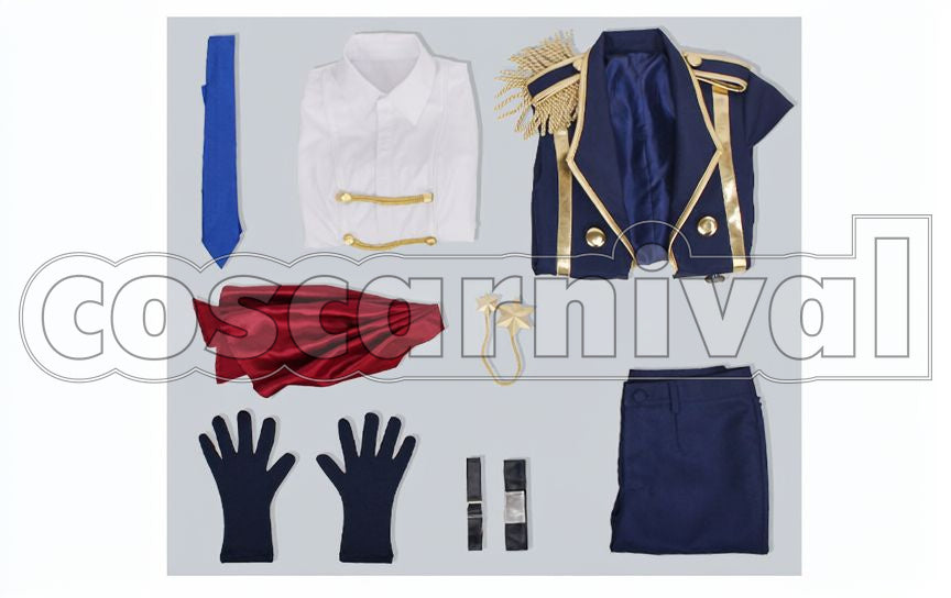 The Animation Uduki Arata Stage Outfit Revised Version Cosplay cosplay costume from Tsukiuta., set view
