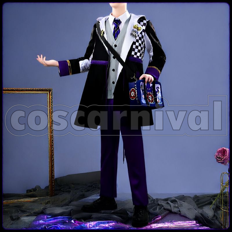 Ashengrotto Board Game Club Club Wear Cosplay cosplay costume from Disney Twisted-Wonderland Azul, front view 2