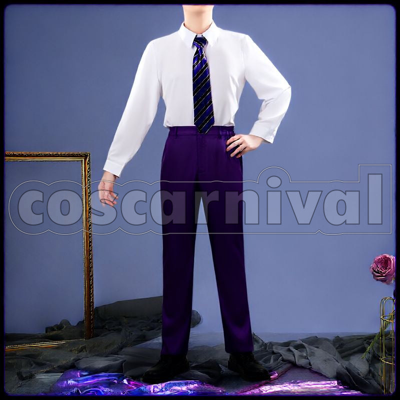 Ashengrotto Board Game Club Club Wear Cosplay cosplay costume from Disney Twisted-Wonderland Azul, front view 4